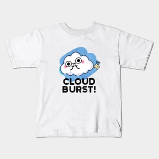 Cloud Burst Cute Cloud Fart Pun Kids T-Shirt